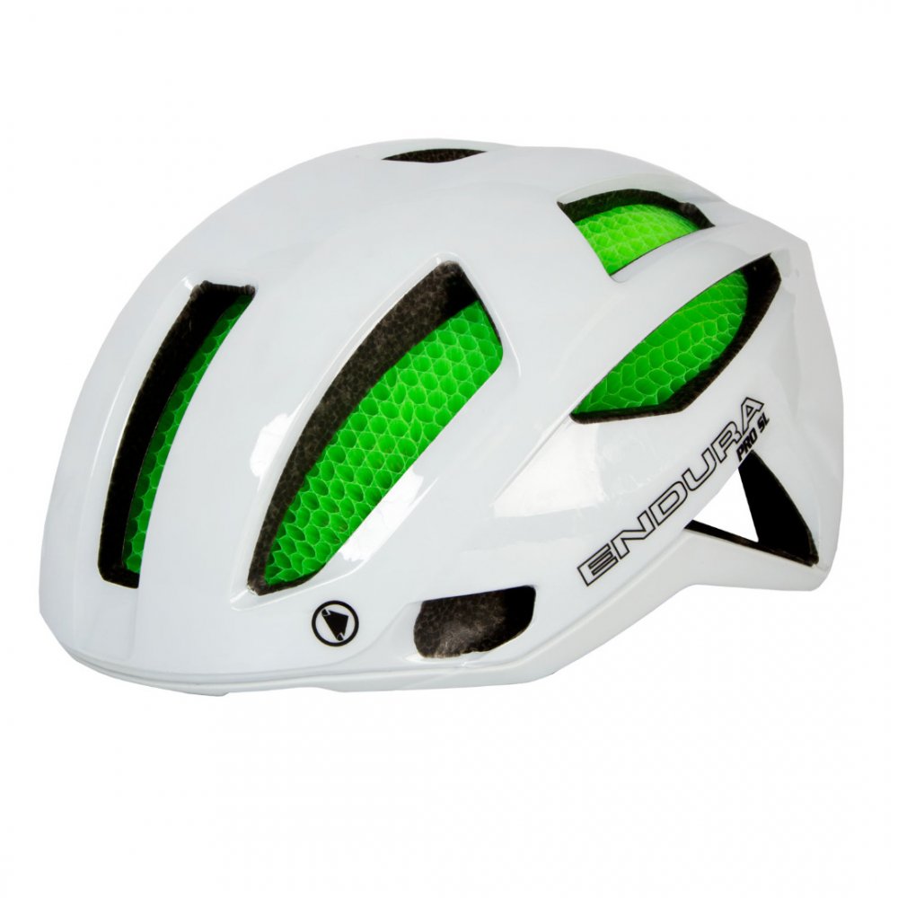 Endura Pro SL Helm: Weiß - S-M